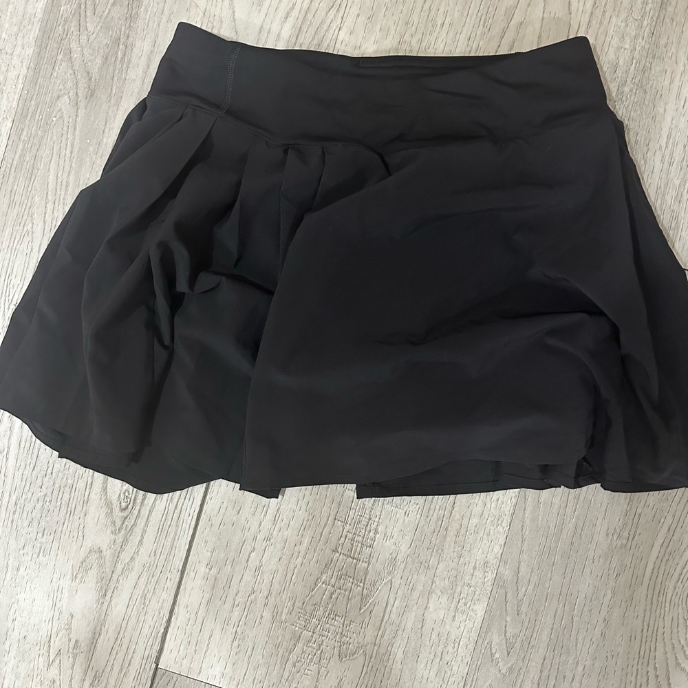 lululemon athletica Black Circle Skater Mini Skirt